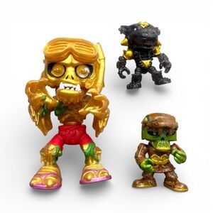 Treasure X Action Figures by Moose Toys GOLDY Slops -  Gold Lot of 3